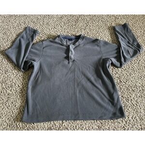 Lands' End Men's Gray‎ Polartec Aircore 100 Polyester Fleece Size Large (42-44)